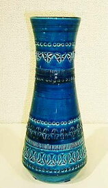 イタリア製 輸入雑貨 花瓶 ブルー グリーン 陶器 Bitossi ビトッシ Flavia フラビア フラワーベース 一輪挿し リミニブルー F83 トスカーナ 送料無料