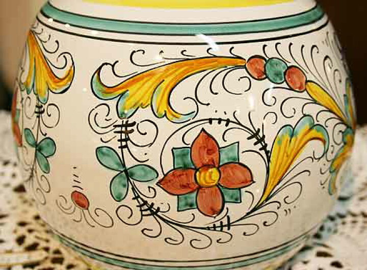 楽天市場】イタリア製 輸入雑貨 花瓶 マヨルカ焼き デルータ Deruta  