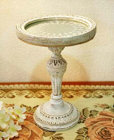 輸入雑貨 レーストップ ミラーコンポートS コベントガーデン CoventGarden リビングスタジオ トレー シャビーシック アンティーク 姫系 KU-38