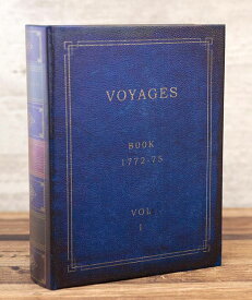輸入雑貨 シークレットブック ボックス ヒストリーノーベル L Voyages リビングスタジオ 直輸入 小物入れ シャビー アンティーク LV10509-L