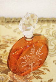 イタリア製 輸入雑貨 香水瓶 クリスタルガラス 赤 リビングスタジオ 直輸入 スワロフスキー パフュームボトル エッチング 彫刻 イタリアーニ 424C-R