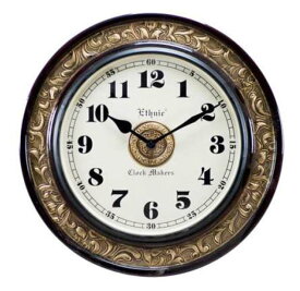輸入雑貨 ウォールクロック 壁掛け時計 ヨーロピアン リビングスタジオ 直輸入 重厚 アンティーク シャビーシック クラシック 306023