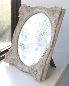 輸入雑貨 ロコリティ ミラー テーブルミラー 壁掛け コベントガーデン CoventGarden ロココ イタリア ヨーロピアン アンティーク KU-47