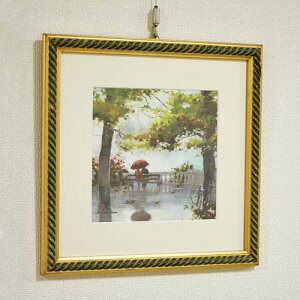 【謝恩セール特価】イタリア製 輸入雑貨 額絵 風景柄 リビングスタジオ 直輸入 アートフレーム 正方形 ナチュラル モダン クラシック アンティーク 796546