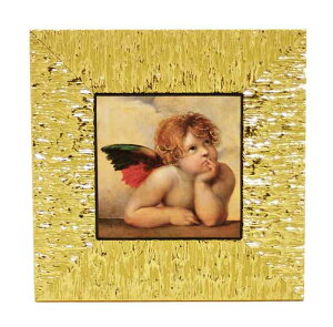 イタリア製 輸入雑貨 額絵 天使 エンゼル システィーナの聖母 リビングスタジオ 直輸入 ラファエロ ゴールド額 エレガント 1414-219G 送料無料