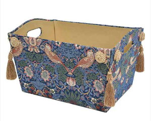 輸入雑貨 マガジンボックス 小物入れ ジェニファーテイラー ウィリアムモリス イチゴ泥棒 Jennifertaylor スリッパ入れ 33105MH 対象地域送料無料