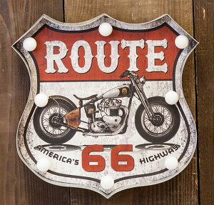 AG AJNVbN LED Sign TC ROUTE 66 Motorcycle rOX^WI A Ŕ re[W AeB[N GB22320GAK