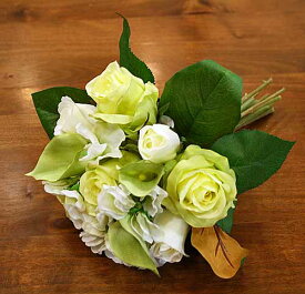 楽天市場 薔薇 造花 黄緑 花 ガーデン Diy の通販