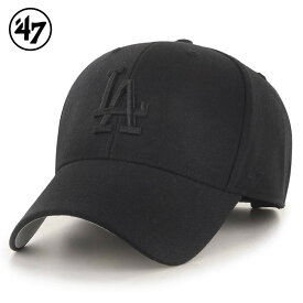 ’47 フォーティセブン FORTYSEVEN MVPキャップ 帽子 「Los Angeles Dodgers/ロサンゼルス・ドジャース」カラー：Black×Black Logo MLB アメカジ ファッション メンズ レディース ぼうし ハット