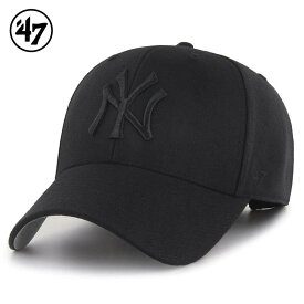 ’47 フォーティセブン FORTYSEVEN MVPキャップ 帽子「New York Yankees/ニューヨーク・ヤンキース」カラー：Black×Black Logo MLB アメカジ ファッション メンズ レディース ぼうし ハット