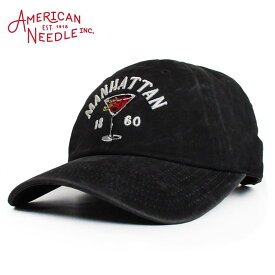アメリカンニードル American Needle キャップ 帽子 ベースボールキャップ ローキャップ カラー：BLACK アメカジ ファッション メンズ レディース ぼうし ハット カクテル マンハッタン