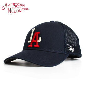 アメリカンニードル American Needle メッシュキャップ 帽子 ベースボールキャップ 「LOS ANGELES ANGELS Archive Valin」カラー：NAVY マイナーリーグ アメカジ ファッション メンズ レディース ぼうし ハット