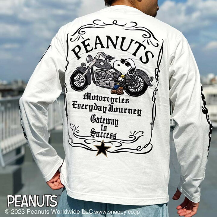楽天市場】SNOOPY/スヌーピー メンズ 長袖Tシャツ（ロンT） FLAGSTAFF 