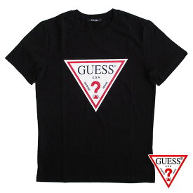 GUESS ゲス 半袖Tシャツ カラー：BLACK メンズ レディース ユニセックス ロゴ SALE