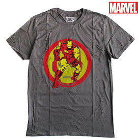 アイアンマン Iron Man メンズ半袖Tシャツ MARVEL マーベル アメコミ レディース 正規ライセンス品