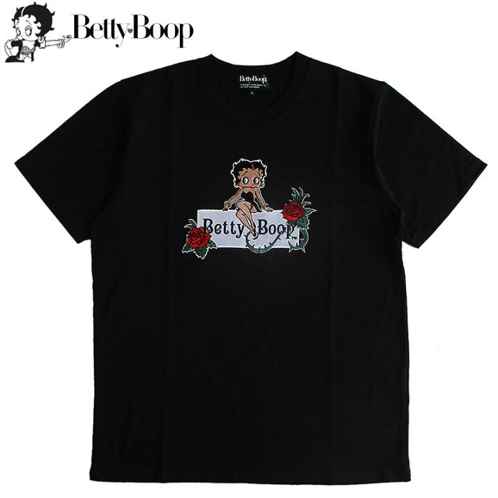 楽天市場】ベティーブープ Betty Boop 刺繍 半袖Tシャツ メンズ 