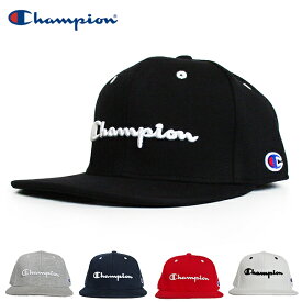 Champion チャンピオン 刺繍ロゴ ストレートキャップ 帽子 スナップバックキャップ メンズ レディース