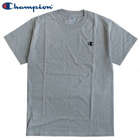 Champion チャンピオン メンズ 半袖Tシャツ ワンポイント USAモデル GREY
