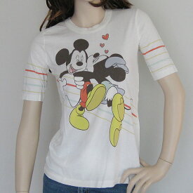 Disney Couture/ディズニークチュール　レディース半袖Tシャツ　“Minnie Loves Mickey”