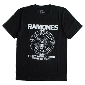 ラモーンズ RAMONES メンズ半袖Tシャツ ロックTシャツ バンドTシャツ パンク PUNK 正規ライセンス品 バンドマーチ 送料無料
