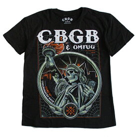 CBGB シービージービー メンズ半袖Tシャツ ロックTシャツ バンドTシャツ パンク PUNK 正規ライセンス品 送料無料