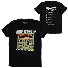 ガンズ・アンド・ローゼズ Guns N' Roses メンズ半袖Tシャツ 「GN'R LIES」リリース30周年記念Tee ロックTシャツ バンドTシャツ アクセル・ローズ スラッシュ Slash ダフ・マッケイガン 正規ライセンス品 送料無料