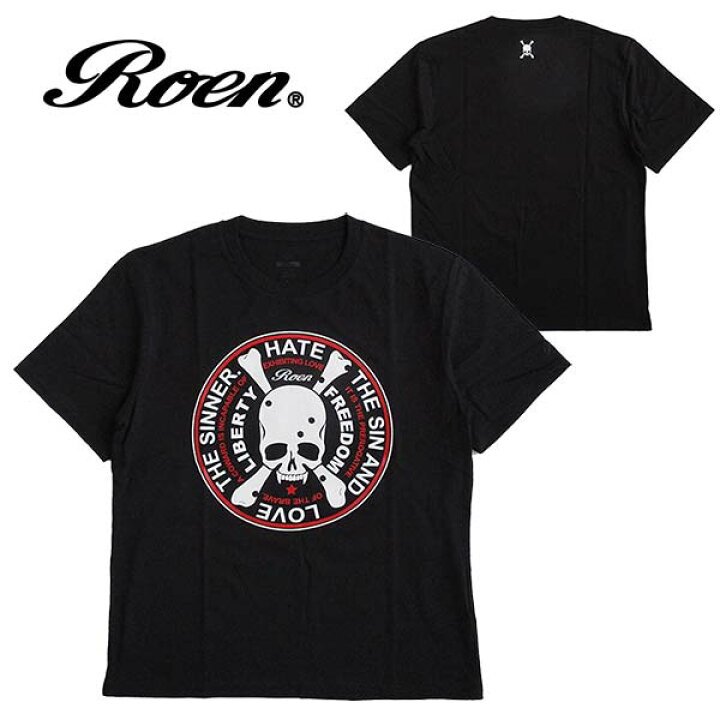楽天市場】Roen ロエン メンズ 半袖Tシャツ カラー：BLACK レディース 