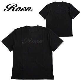 Roen ロエン メンズ 半袖Tシャツ カラー：BLACK レディース ロゴ ファッション カットソー プリント スカル 丸首 ストリート カジュアル ギフト プレゼント