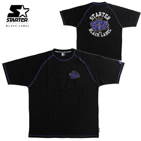STARTER BLACK LABEL スターターブラックレーベル 刺繍 ラグラン半袖Tシャツ メンズ 大きいサイズ ストリート 送料無料