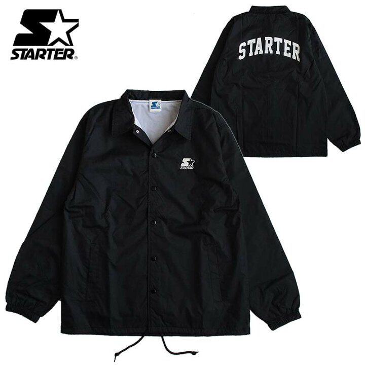 楽天市場】STARTER スターター ロゴ入り ナイロン コーチジャケット  