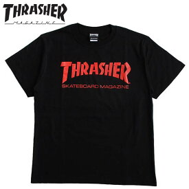 THRASHER/スラッシャー メンズ 半袖Tシャツ 「MAG LOGO」 カラー：BLACK×RED 日本正規ライセンス商品 SALE