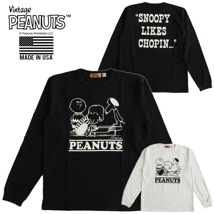 楽天市場】ヴィンテージピーナッツ スヌーピー VINTAGE SNOOPY 長袖T 