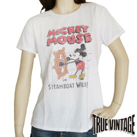 TRUE VINTAGE/トゥルーヴィンテージ レディース半袖Tシャツ Mickey Mouse/ミッキーマウス/Disney/ディズニー SALE