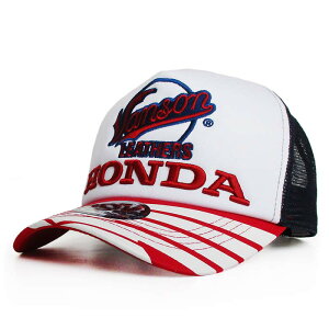 VANSON �o���\�� × HONDA �z���_ �c�C�����b�V���L���b�v �X�q �h�J �����Y ���f�B�[�X �A���J�W �t�@�b�V���� �ڂ��� �n�b�g ��������