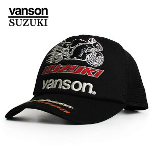 VANSON �o���\�� × SUZUKI �X�Y�L �c�C�����b�V���L���b�v �X�q �h�J �X�Y�L HAYABUSA�i���jGSX1300R �����Y ���f�B�[�X �A���J�W �t�@�b�V���� �ڂ��� �n�b�g ��������