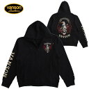 VANSON バンソン メンズ アイレットサーマル ZIPパーカー スウェット イーグル スカル 刺繍 送料無料