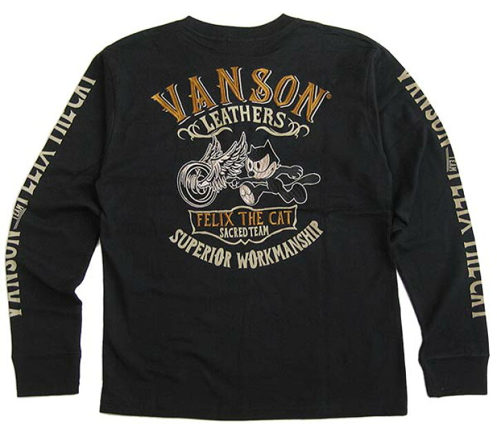楽天市場】VANSON バンソン 長袖Tシャツ（ロンT） FELIX THE CAT 
