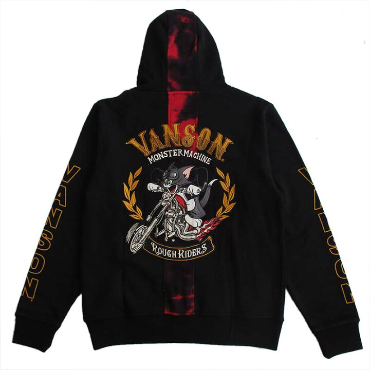 楽天市場】VANSON バンソン トムとジェリー 裏毛ZIPパーカー メンズ 