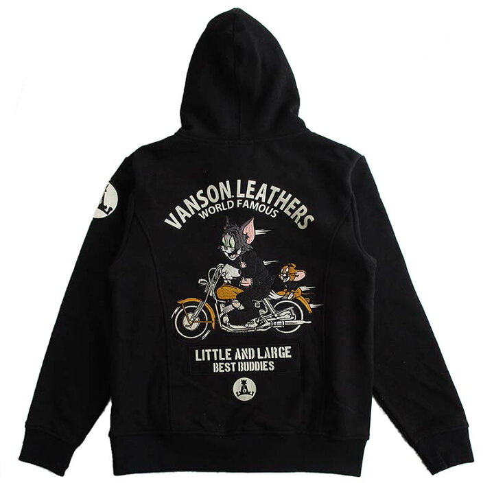 楽天市場】VANSON バンソン トムとジェリー 裏毛ZIPパーカー メンズ 