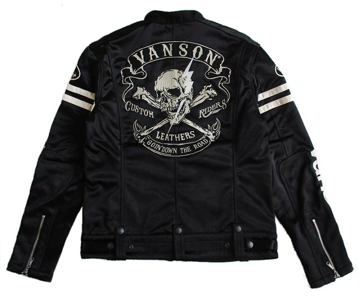 楽天市場】VANSON バンソン メンズ ボンディング ライダースジャケット 