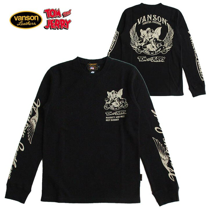 楽天市場】VANSON/バンソン トムとジェリー コラボ サーマル長袖T 
