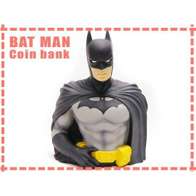 バットマン貯金箱 ソフビ フィギュア 半身 アメコミグッズ インテリア雑貨 おもちゃ ヒーロー 映画 BAT MAN