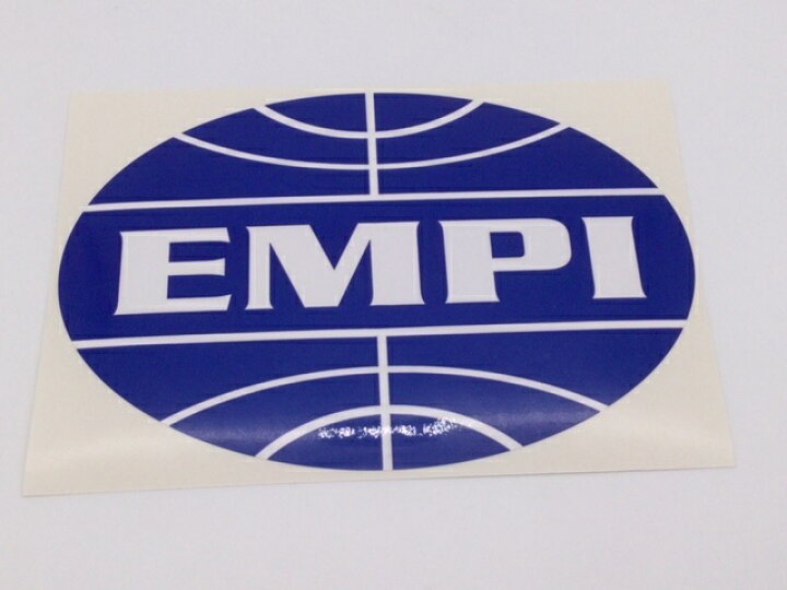 楽天市場】送料無料 EMPI エンピ オーバル ビニールステッカー 大 