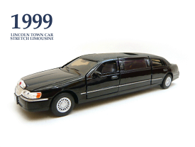 廃番　1/38 1999 リンカーン タウンカー ストレッチ リムジン 黒 リモ LIMO ミニカー GMC アメ車