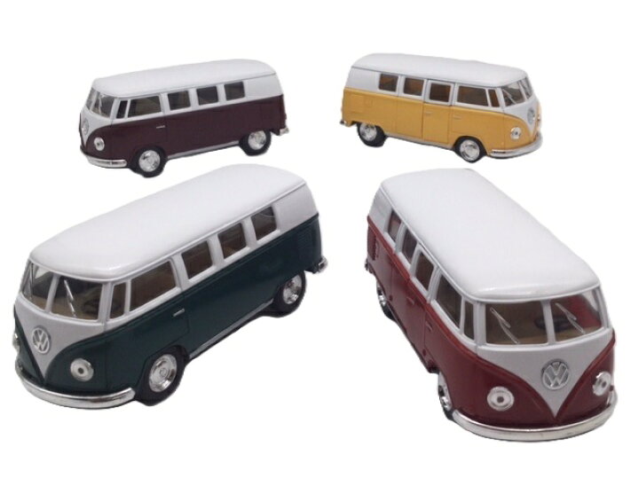 楽天市場】ミニカー 1/32 ワーゲンバス ホワイトトップ TYPE2 コンビ 