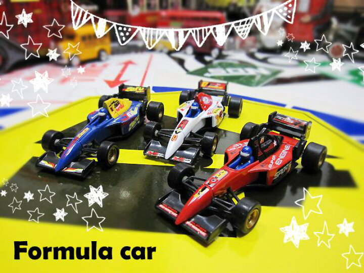 楽天市場】NEW フォーミュラカー レーサー 3台セット ミニカー F1  