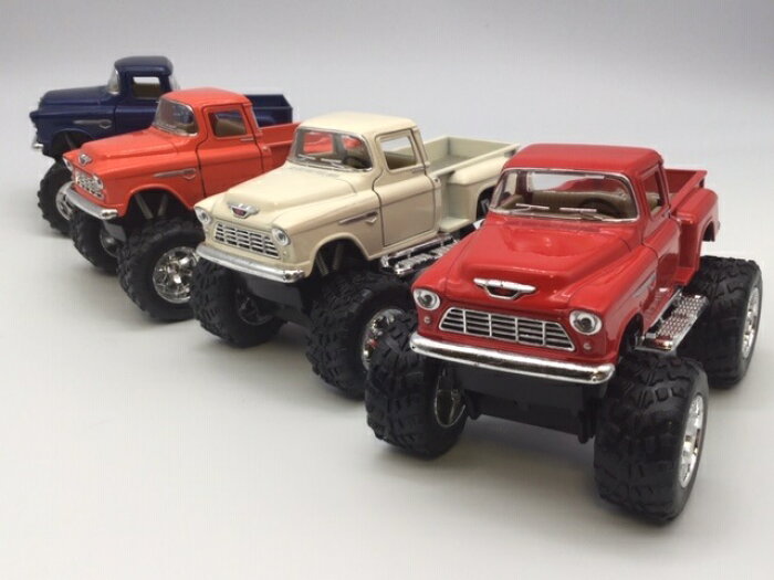 1台売り 1 32 1955 シボレー 3100 ステップサイド モンスタートラック ビッグフット ピックアップトラック アメ車 オフロード Off Road プルバック ミニカー Chevrolet モンスタージャム Product Details Japanese Proxy Shopping Service From Japan