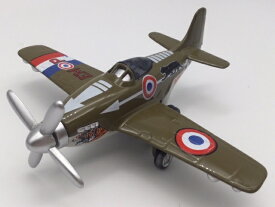 戦闘機 トイプレーン カーキ　1台売り 第二次世界大戦 フランス空軍 エアチーフ ダイキャストメタル