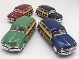 1/40 フォード ウッディ ワゴン ミニカー 1949 Ford Woody Wagon 車 プルバック