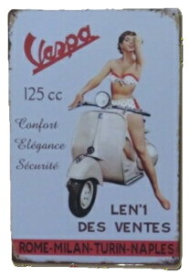 �x�X�p 125 ������ ���^���T�C���v���[�g VESPA 125 PIAGGIO �s�A�b�W�I ���[�}�̋x�� ���b�Y �A�����J���O���t�B�e�B �Ŕ� �u���L �A���e�B�[�N �K���[�W �C���e���A �L�� �J�t�F �X�ܔ��i ������